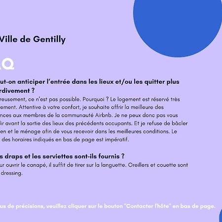 Paris Gentilly Appartement Tout Equipe - Rer B Exteriér fotografie