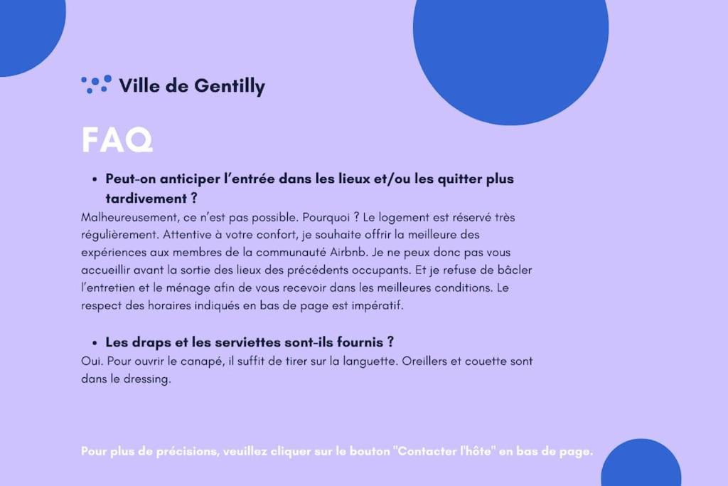 Paris Gentilly Appartement Tout Equipe - Rer B Exteriér fotografie